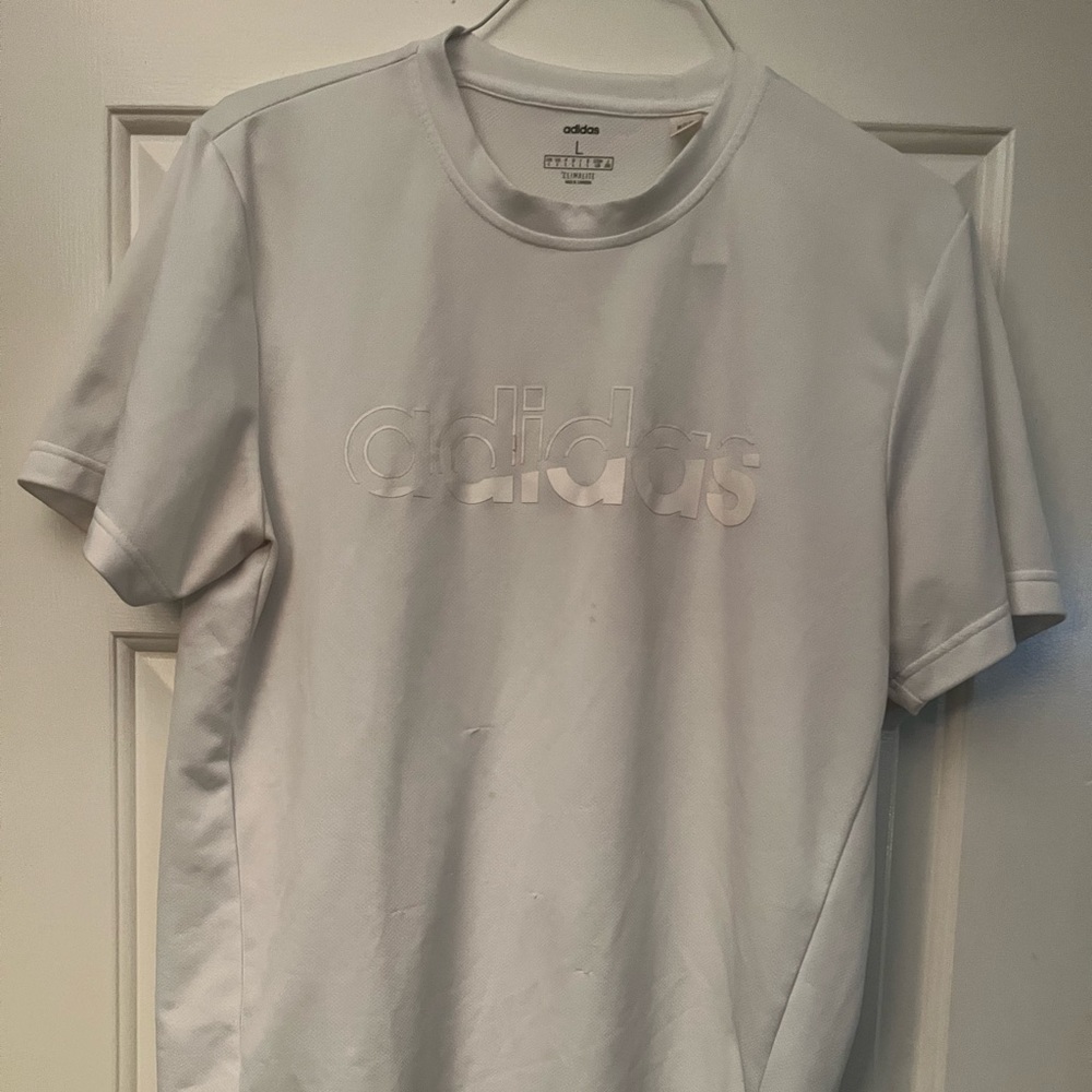 White Adidas T-Shirt